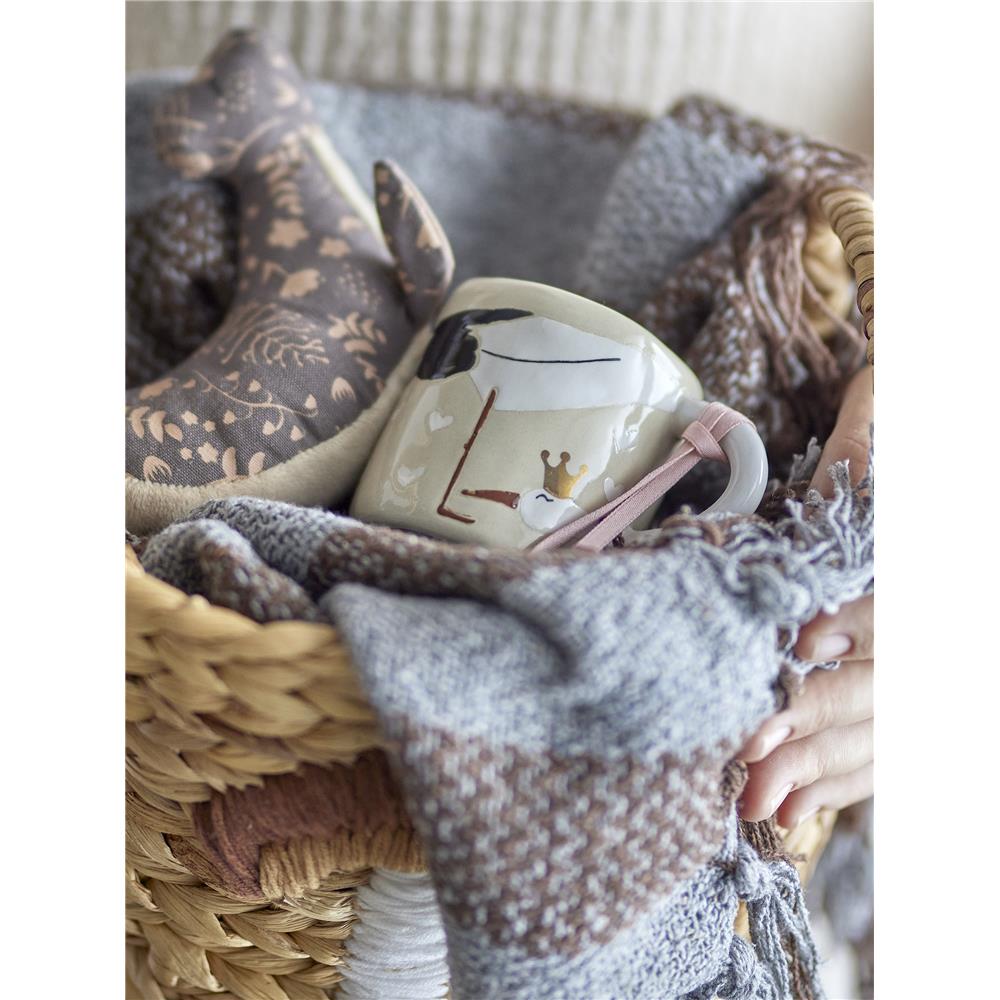 Bloomingville MINI Bambino Tasse mit Storch, perfekt für Baby shower (Babyparty)