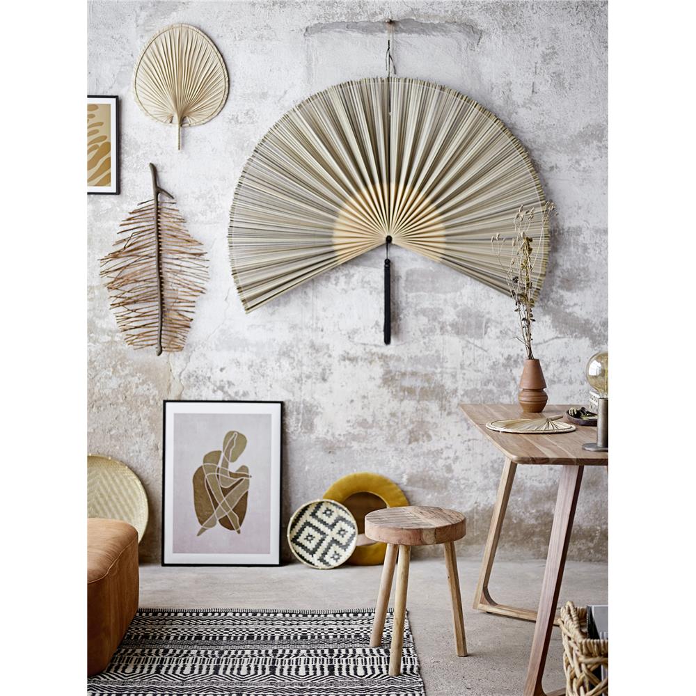 Bloomingville Oumou Wanddekor Palmblätter 2er Set Natur Wanddekoration