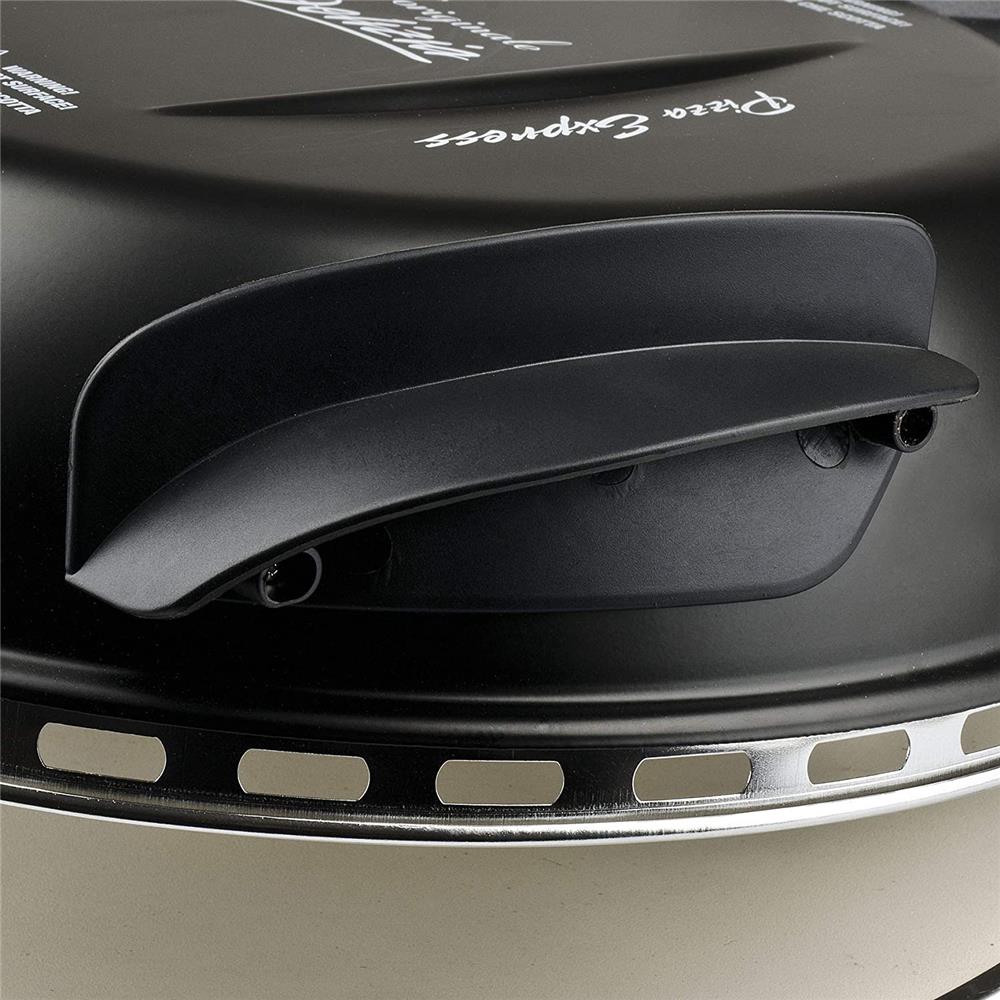 G3Ferrari elektrischer Pizzaofen Delizia 1200 W für Pizza Ø 31cm schwarz Pizzamaker mit feuerfestem Naturstein