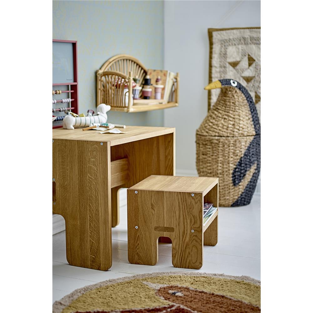 Bloomingville MINI Korb mit Deckel schwarz/braun Pinguin Kinderzimmer Aufbewahrungskorb dänisches Design