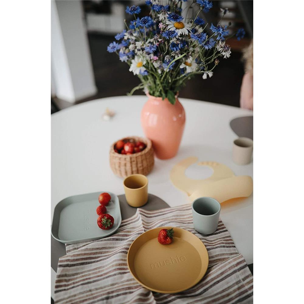 Mushie Trinkbecher 2er Set, Sage, BPA-frei