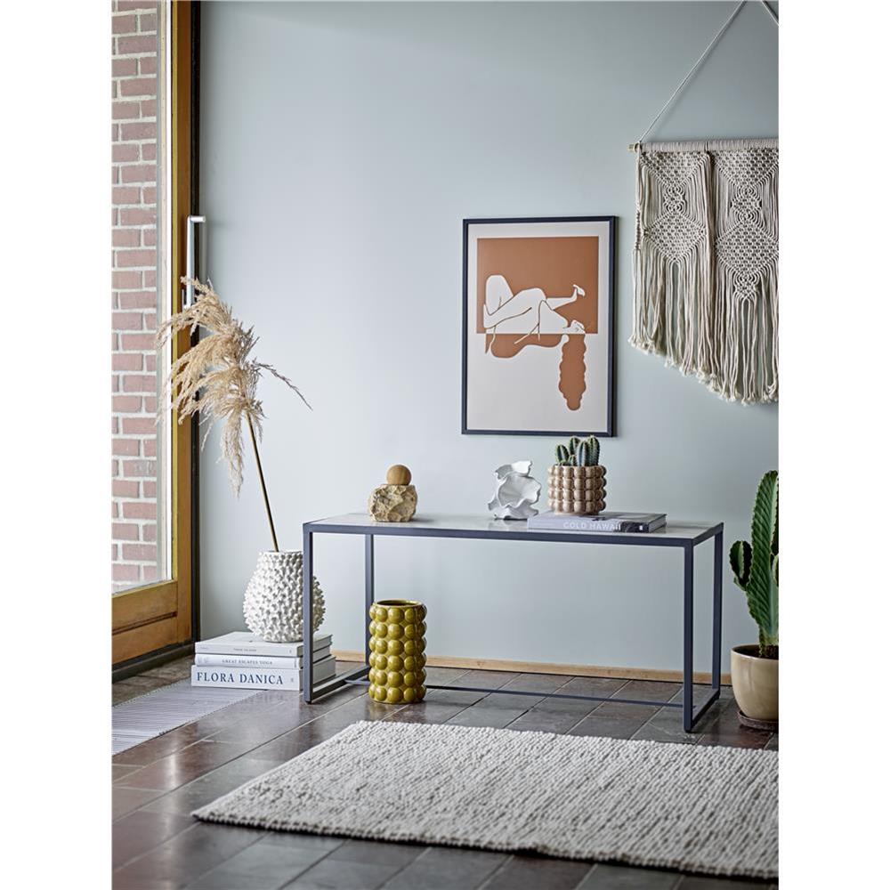 Bloomingville Ritva Blumentopf in Braun, 23,5x18 cm, aus Steingut