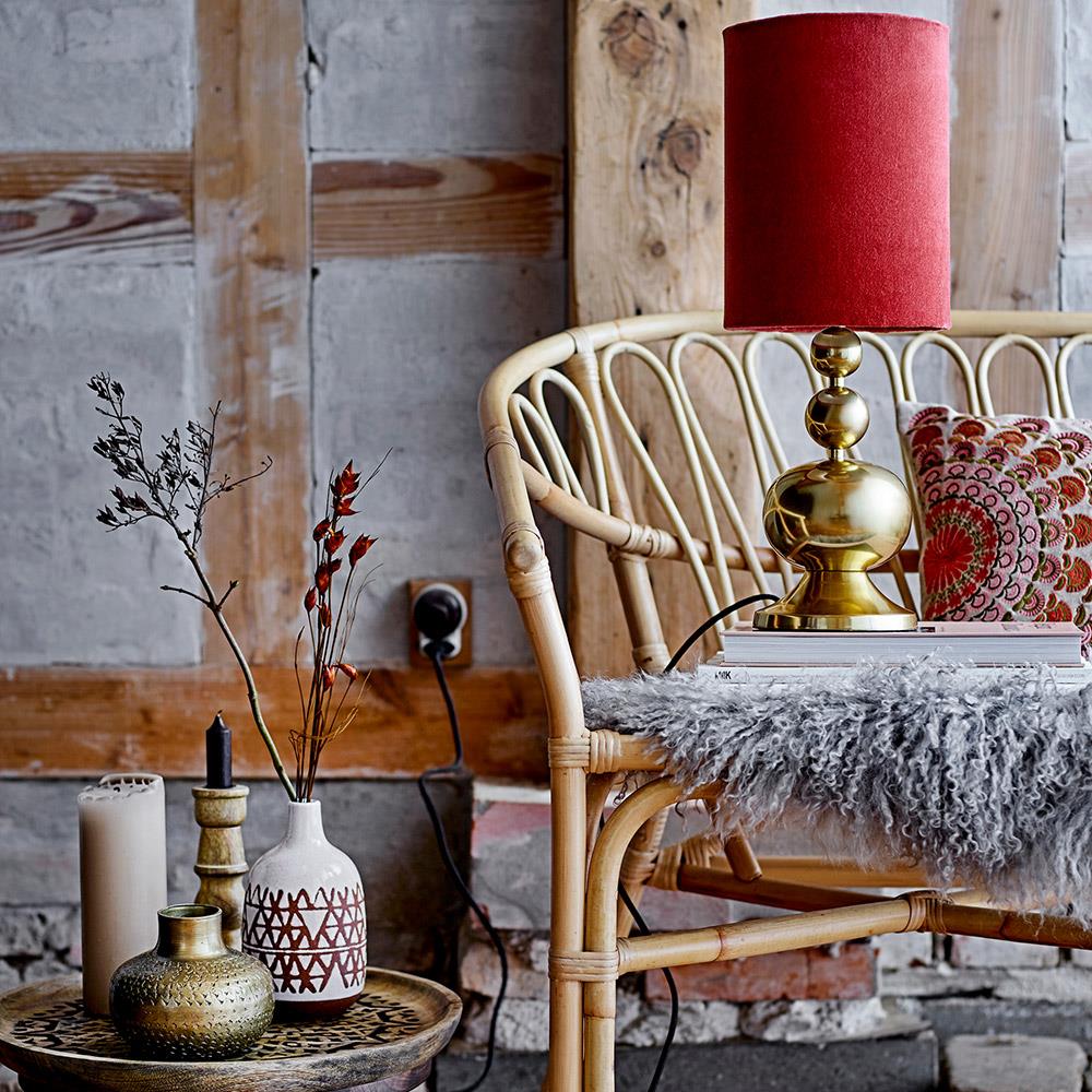 Bloomingville Anja Stumpenkerze Natur 20 cm – Unparfümierte Dekokerze aus Paraffin