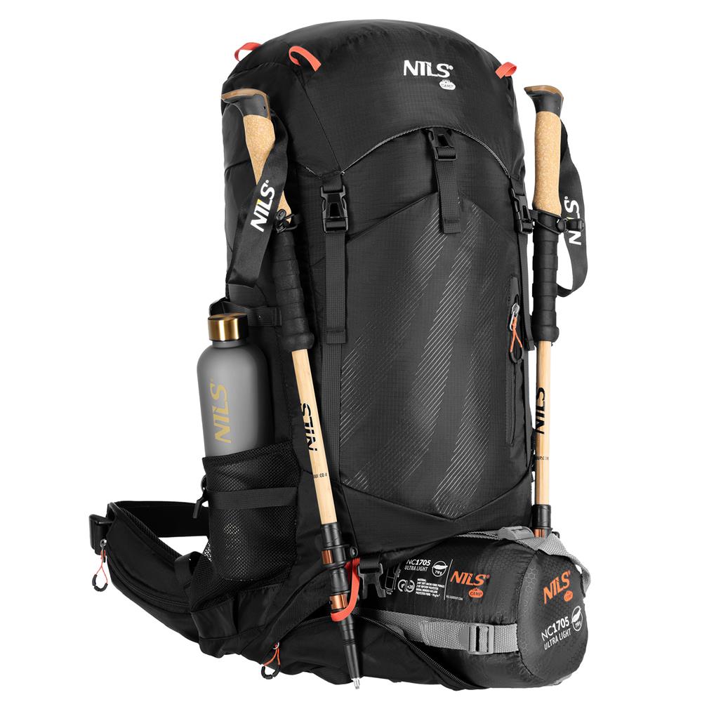 NILS CAMP Nordkapp 65L Trekkingrucksack Wanderrucksack Schwarz