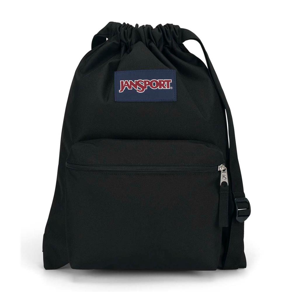 JanSport Drawsack, Black (schwarz), 14L, Sportbeutel mit Kordelzug