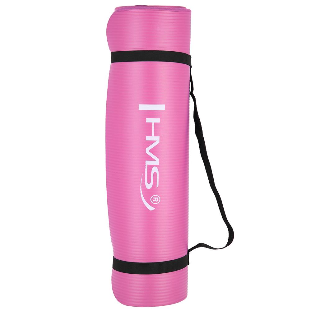 Yogamatte 183 x 61 x 1 cm Fitnessmatte Rosa Gymnastikmatte rutschfest | HMS YM03