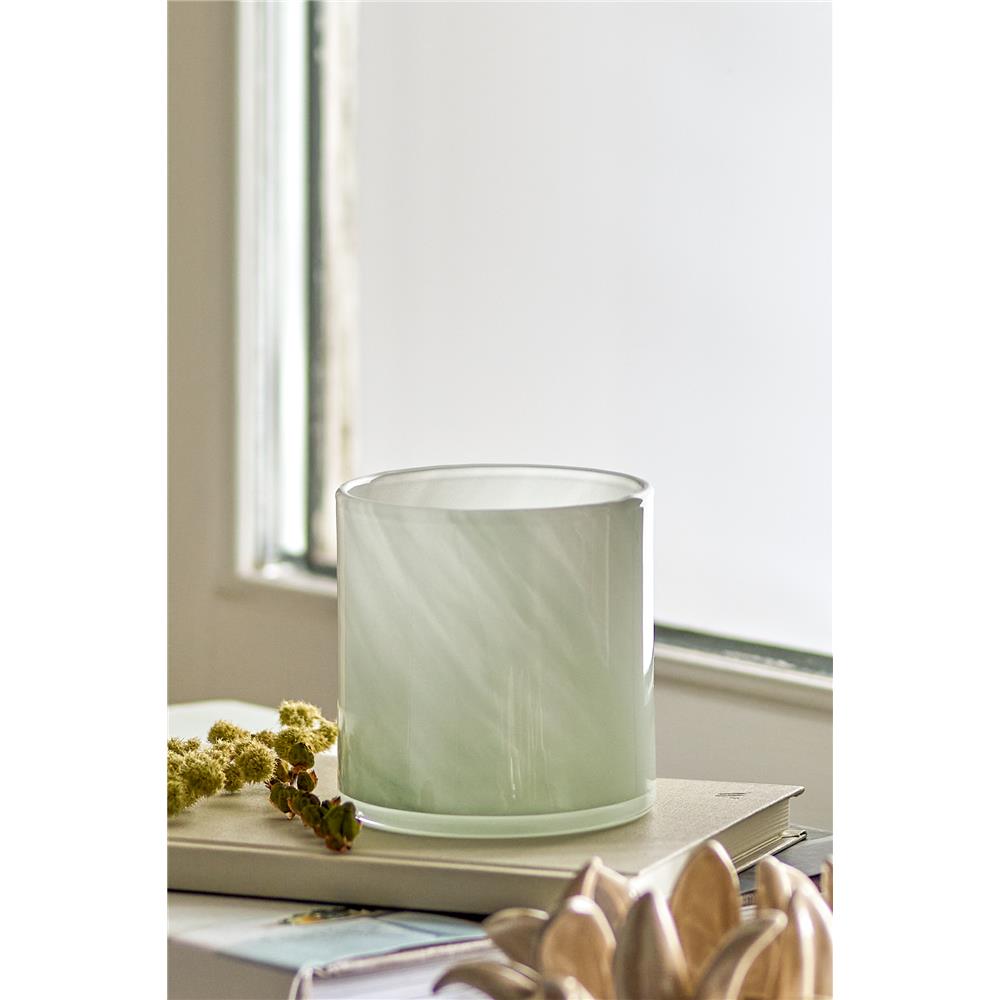 Bloomingville Sakkara Teelichthalter in Grün, 8cm, aus Glas