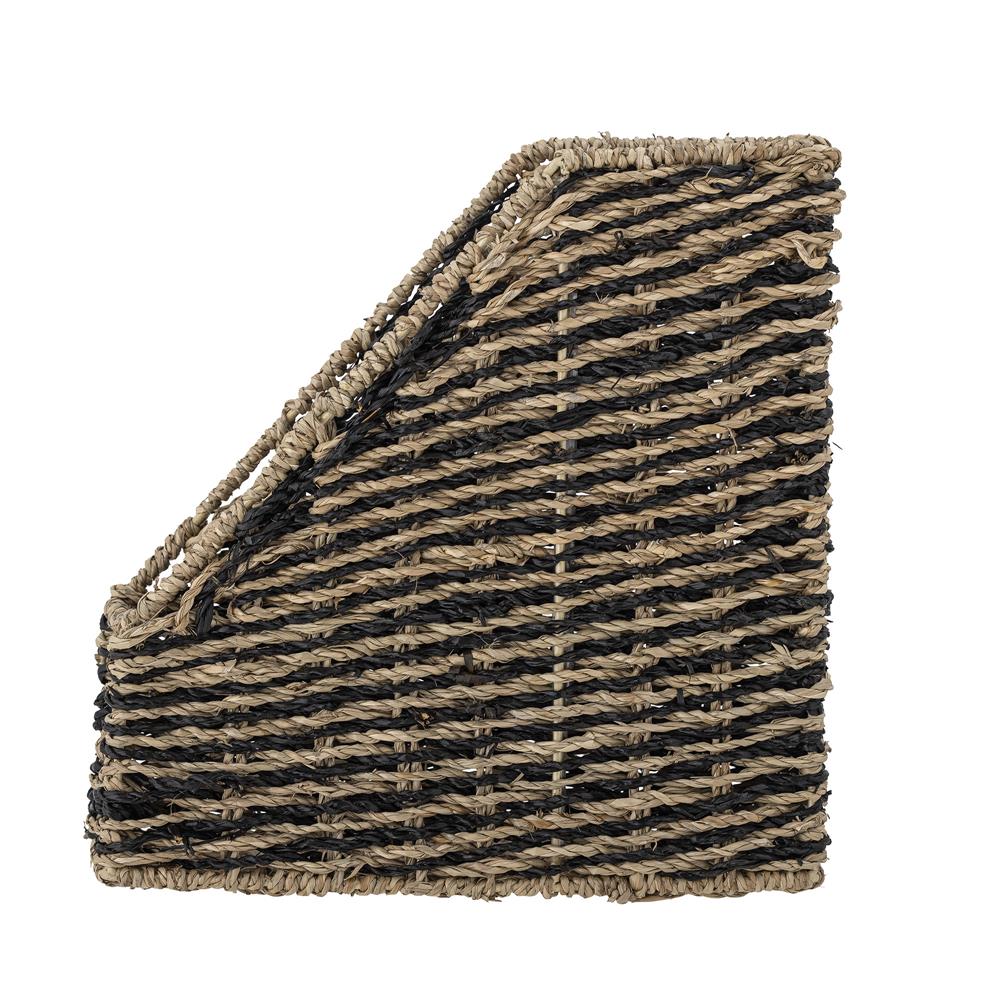 Bloomingville Claude Magazinhalter in Braun 28x28 cm aus Seegras