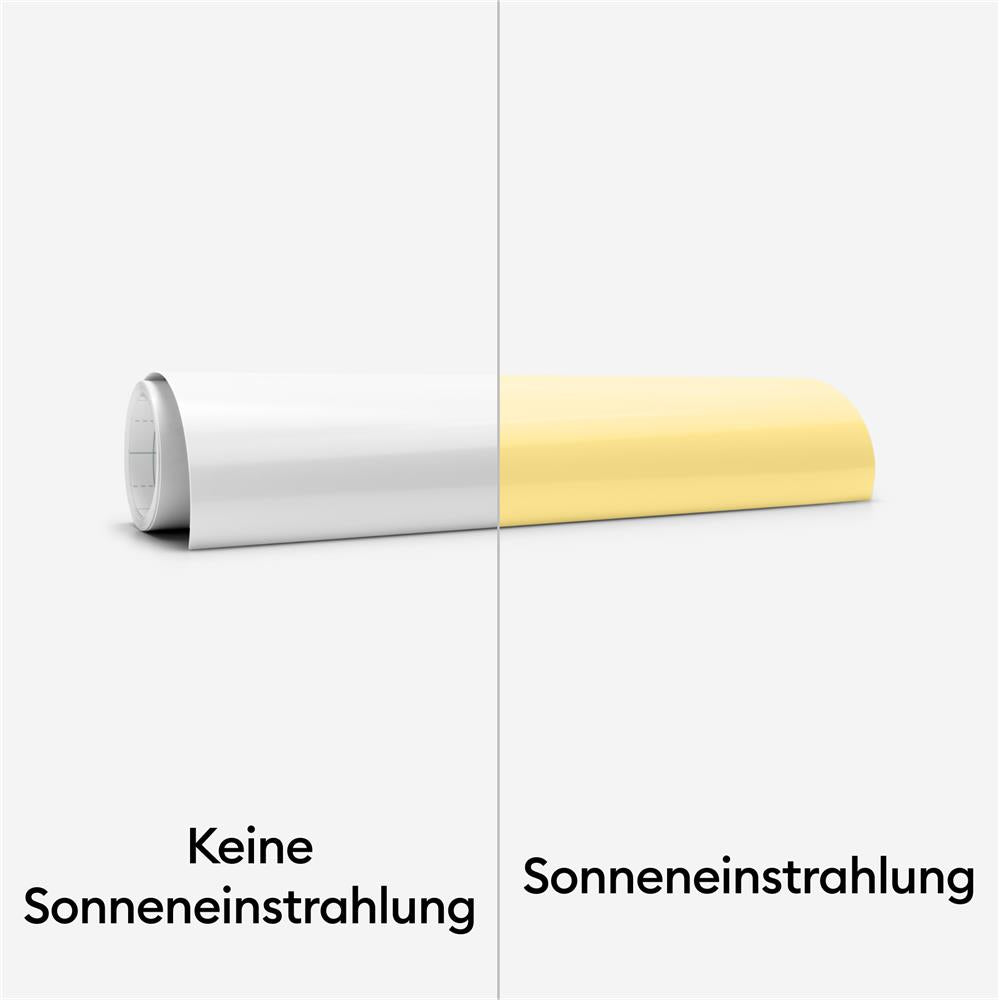 Cricut Iron-On mit UV-aktivierter Farbveränderung in Weiß - Gelb 1 Rolle 30,5x48,2cm