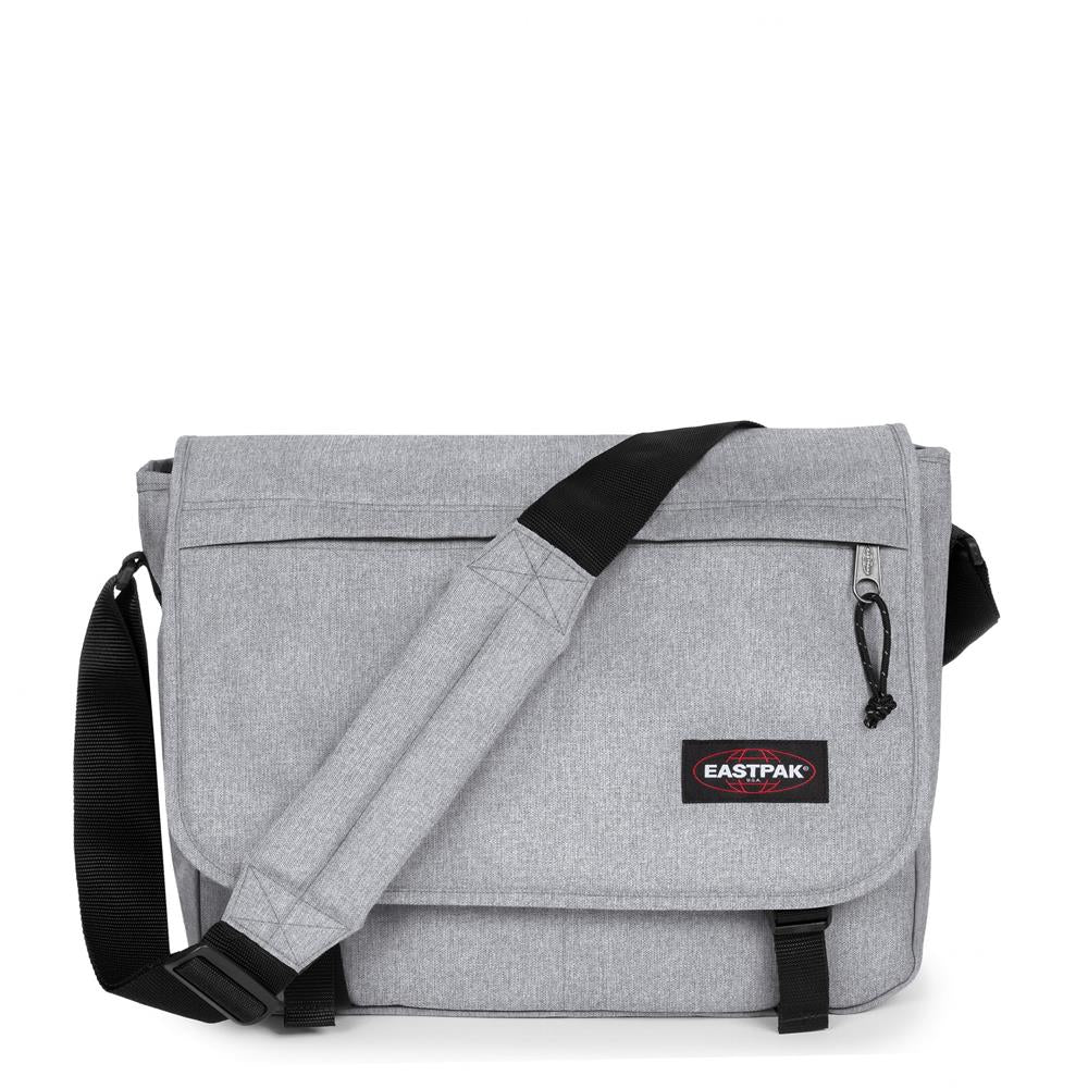 Eastpak DELEGATE +, Umhängetasche, Sunday Grey (grau), 20L, Laptoptasche, Messenger-Tasche