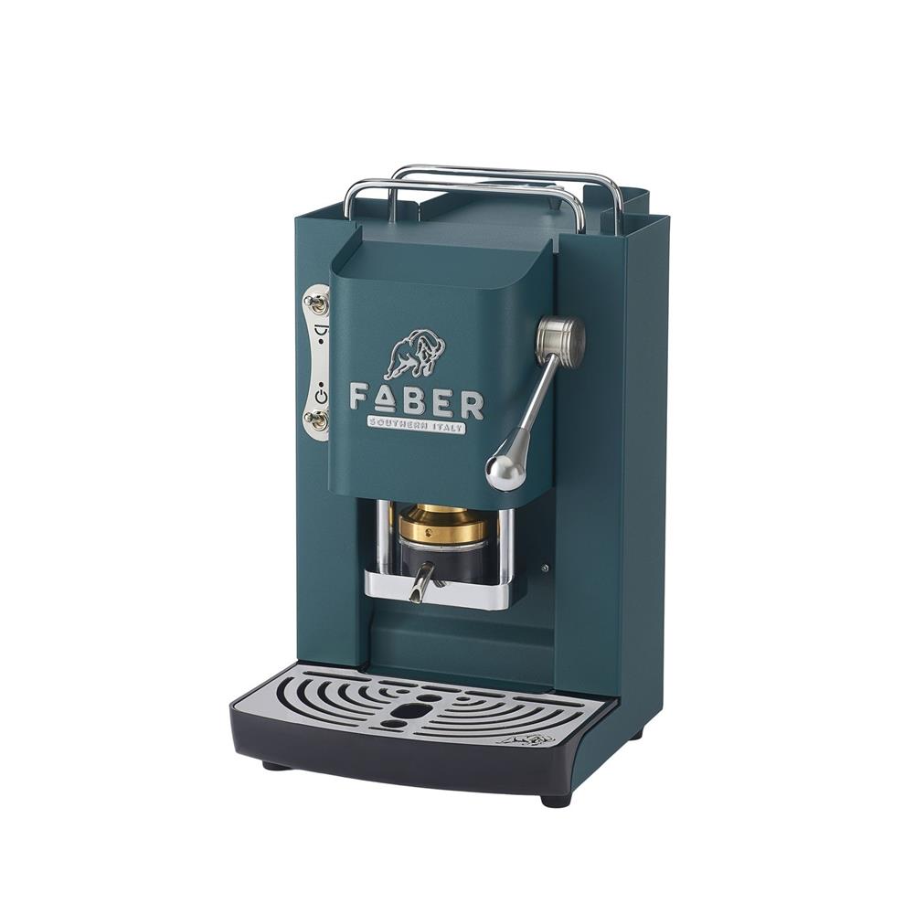 Faber Pro Deluxe 3.0 British Green Chrom ESE Pad Kaffeemaschine 44 mm