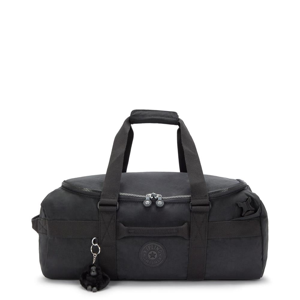 Kipling JONIS Small Weekender Rucksack, Umwandelbar, Laptop-Fach, Schwarz Noir