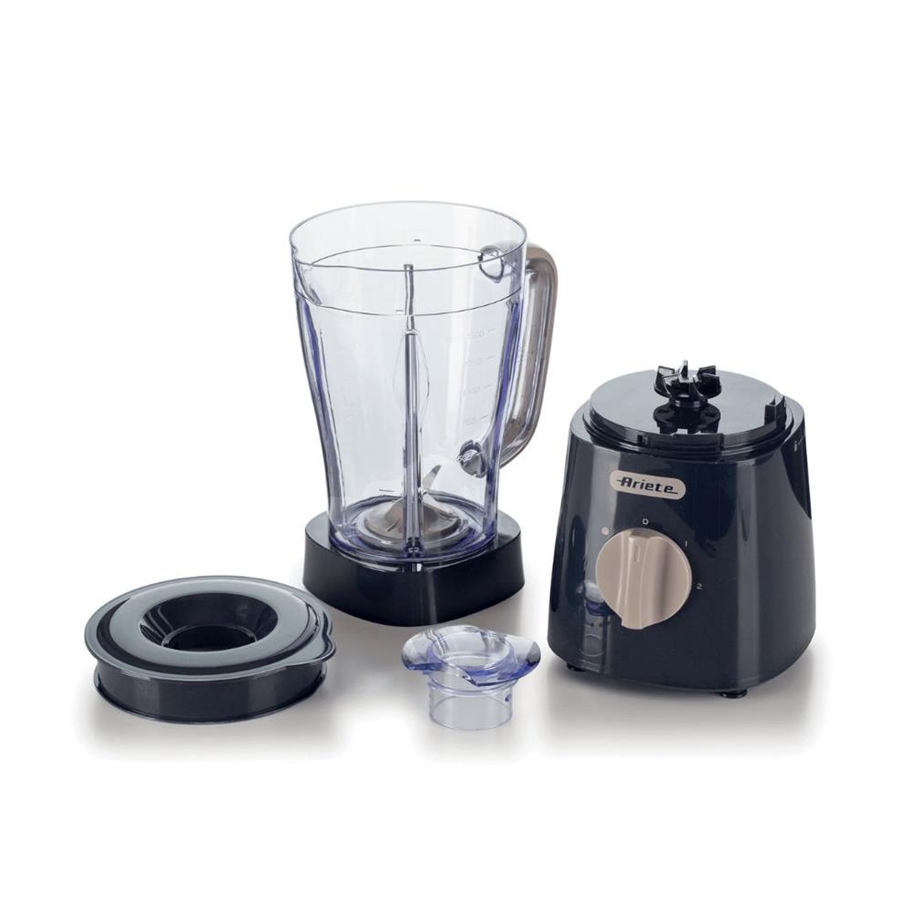 Ariete Breakfast Standmixer, Dunkelgrau, 1,5L Mixer mit Ice Crush Funktion, Klassisches Design