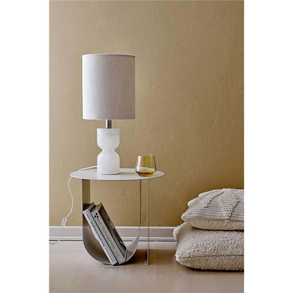 Bloomingville Cher Beistelltisch Grau Metall 43x38cm modernes schlichtes Design