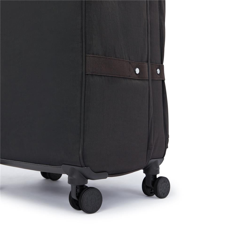 Kipling SPONTANEOUS L, Großer Reisekoffer, Black Noir (schwarz), 101L, 4-Rollen, TSA-Schloss