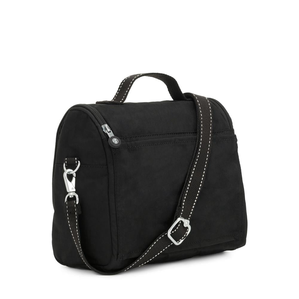 Kipling NEW KICHIROU, isolierte Lunchbox Tasche mit Trolleyschlaufe, 6L, True Black (schwarz)
