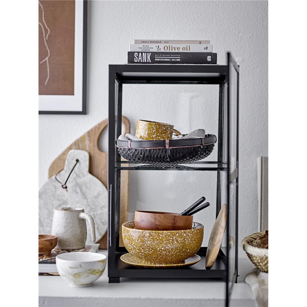 Bloomingville Zeline Schale, Braun, D15xH7,5 cm, aus Mahagoniholz, dänisches Design