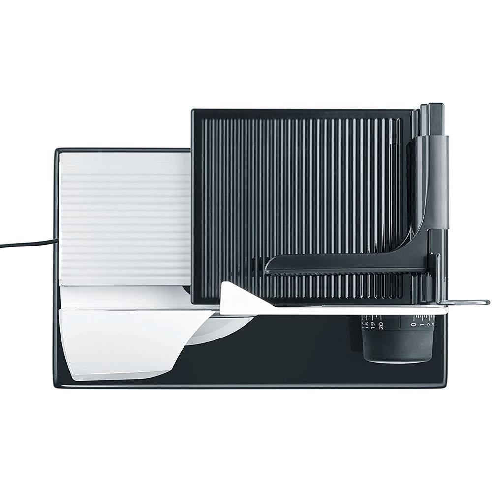 GRAEF Allesschneider SlicedKitchen S11001 weiß mit Edelstahl Wellenschliffmesser und Kindersicherung