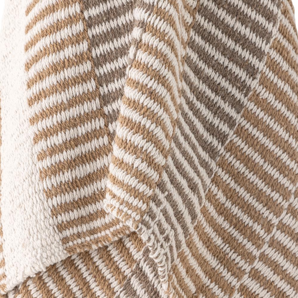 Bloomingville Isnel Decke natur mit recycelter Baumwolle 160x130 cm