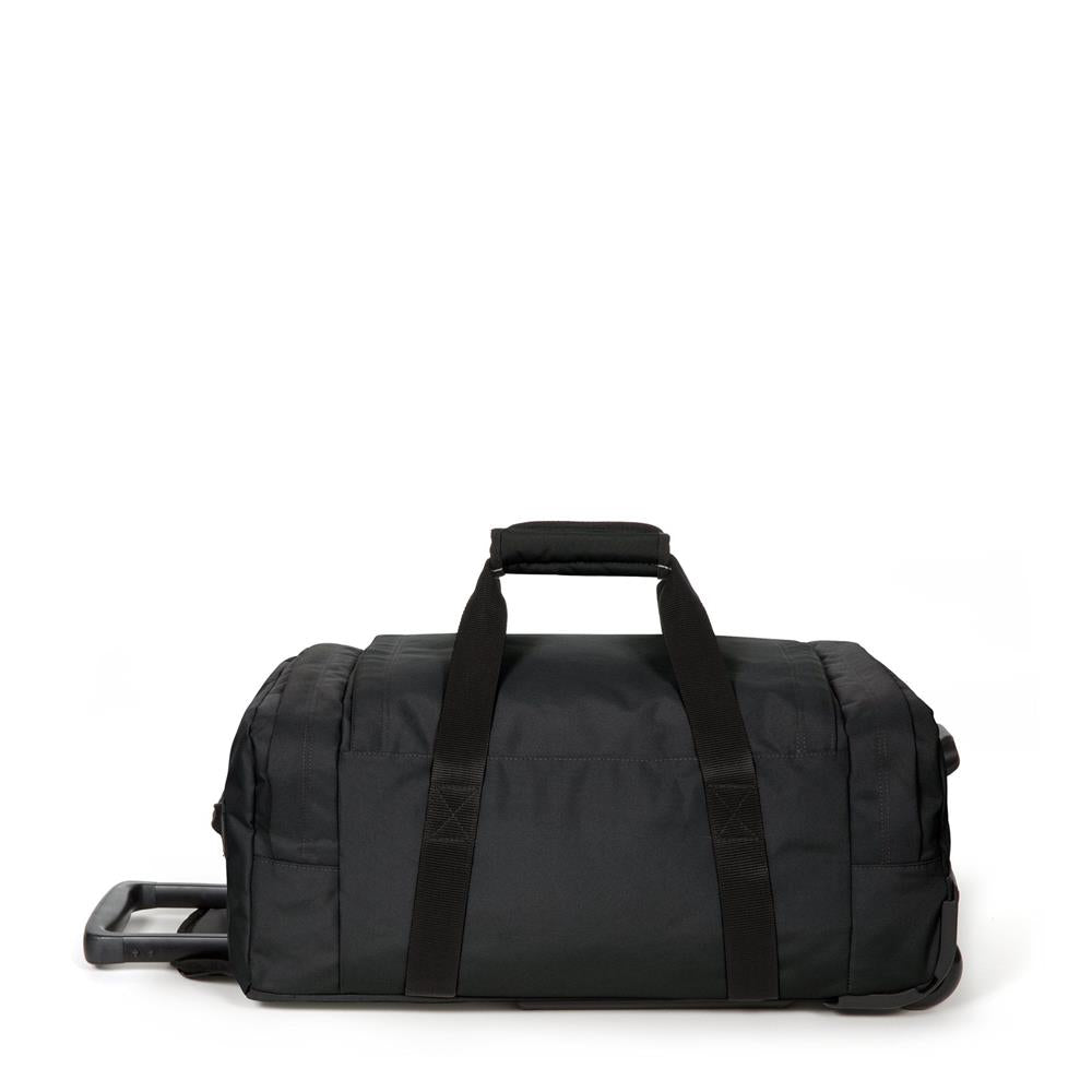 Eastpak LEATHERFACE S +, Kleine Reisetasche, Black (schwarz), 41L, mit 2 Rädern