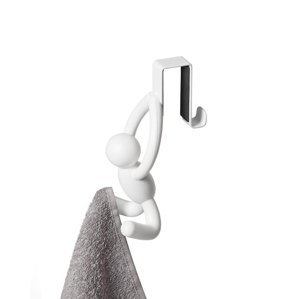 Umbra Buddy Über-der-Tür Haken für Schranktüren und Schubladen, Türhaken in Weiß, 2er Set