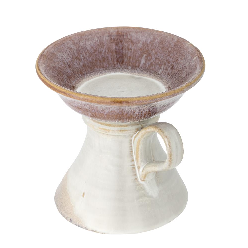 Bloomingville Soreyah Kerzenhalter, Rose, Steingut D15,5xH14 cm