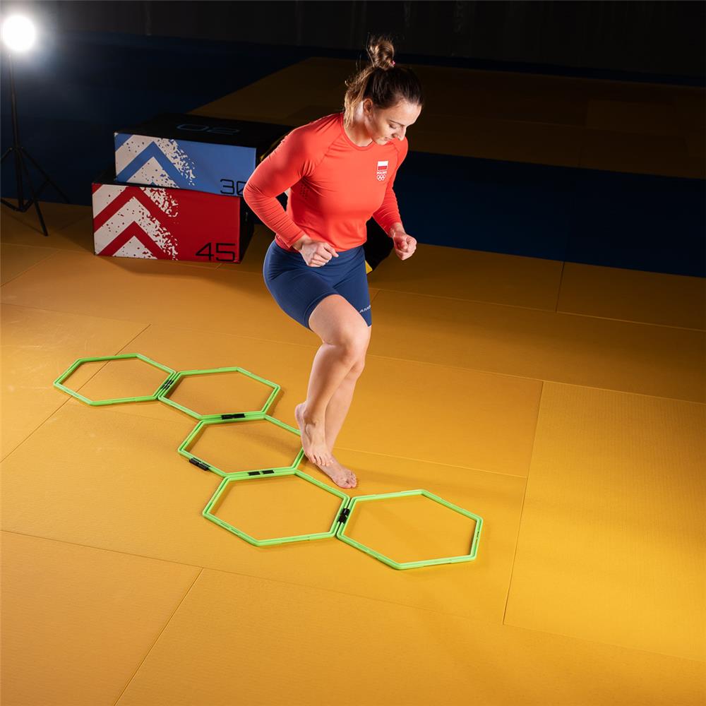 Koordinationsringe Set 6er Hexagon Agility Ringe | HMS SKR06