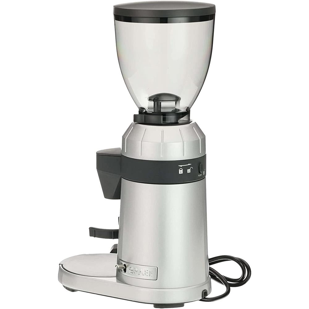 GRAEF elektrische Kaffeemühle CM 800 Silber Espressomühle Edelstahl Kegelmahlwerk