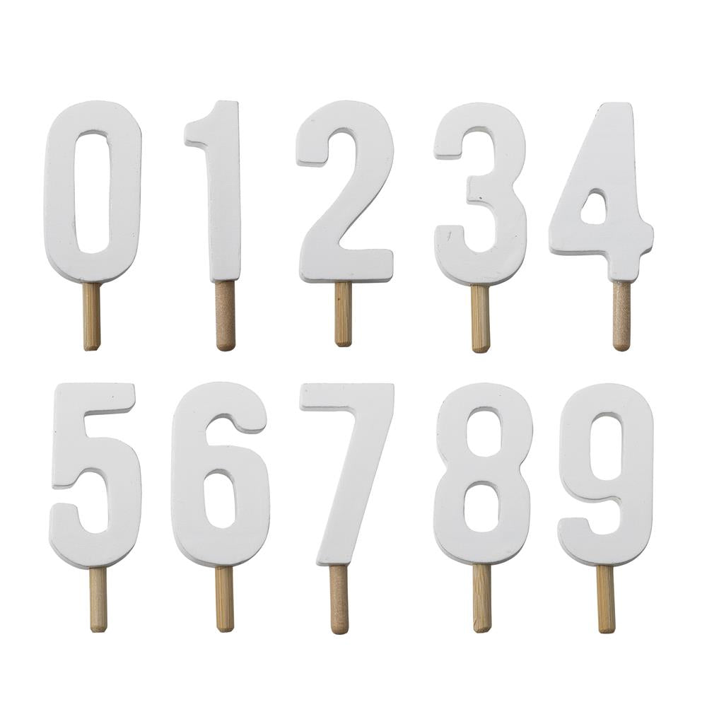 Bloomingville MINI Junaid Geburtstagsdekoration für Kindergeburtstag, Braun, Geburtstagszug mit Zahlen