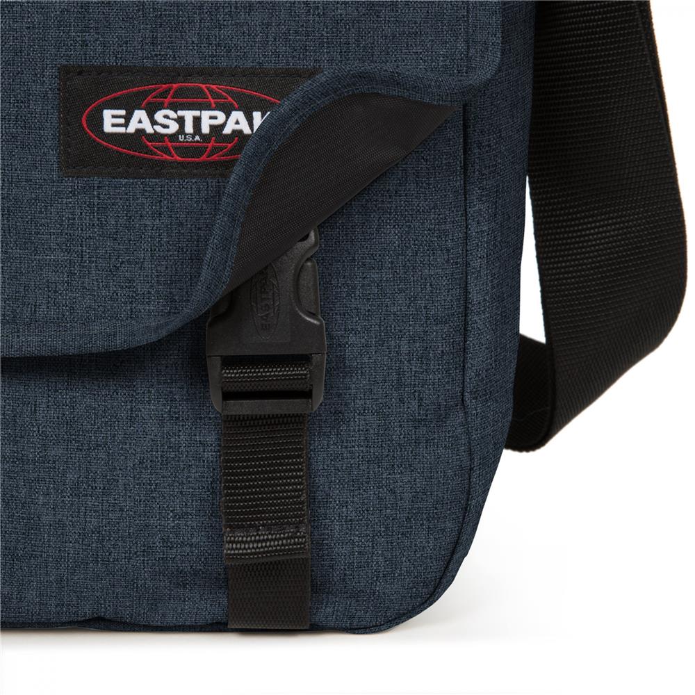 Eastpak DELEGATE +, Umhängetasche, Triple Denim (blau), 20L, Laptoptasche, Messenger-Tasche
