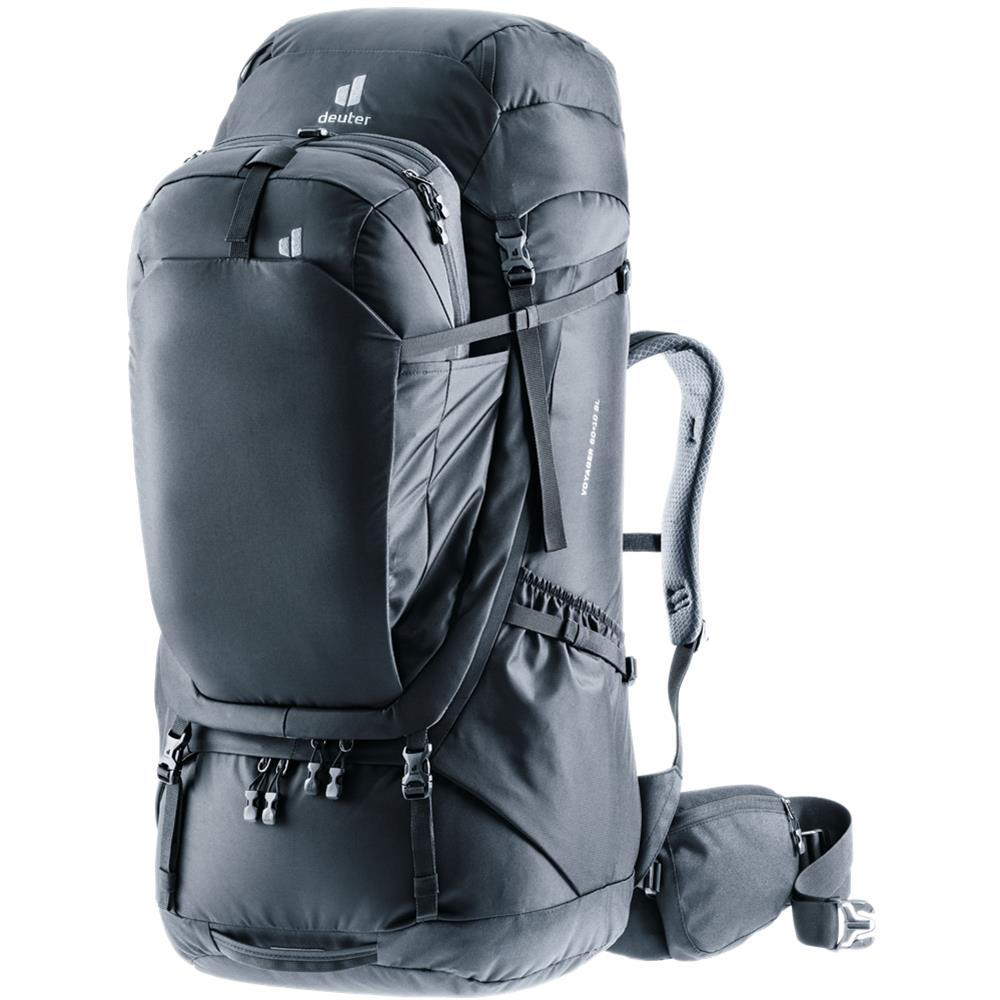 deuter Voyager 60+10 SL, Reiserucksack, black (schwarz)