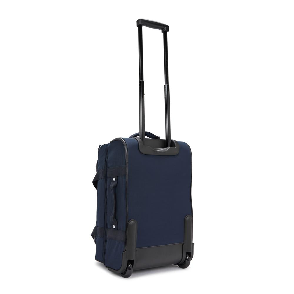 Kipling TEAGAN US, Kleine Reisetasche, Blue Bleu 2 (blau), 39L, Handgepäck, 2-Rollen