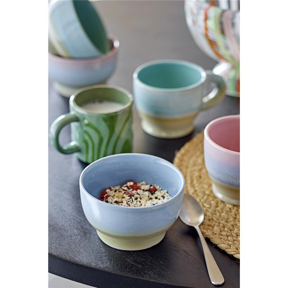 Bloomingville Safie Schale Blau 300ml Steingut spülmaschinenfest Schüssel