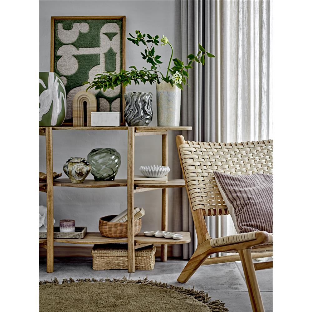 Bloomingville Soumia Deko-Vase, Grau, Steingut D16,5xH19 cm