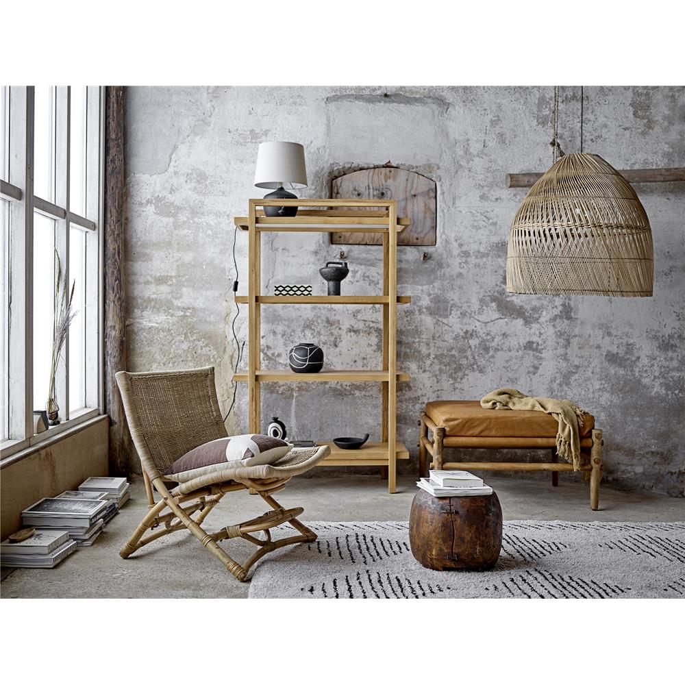 Bloomingville Vase Niza 20 x 16,5 cm Schwarz Terrakotta Blumenvase Dekovase dänisches Design