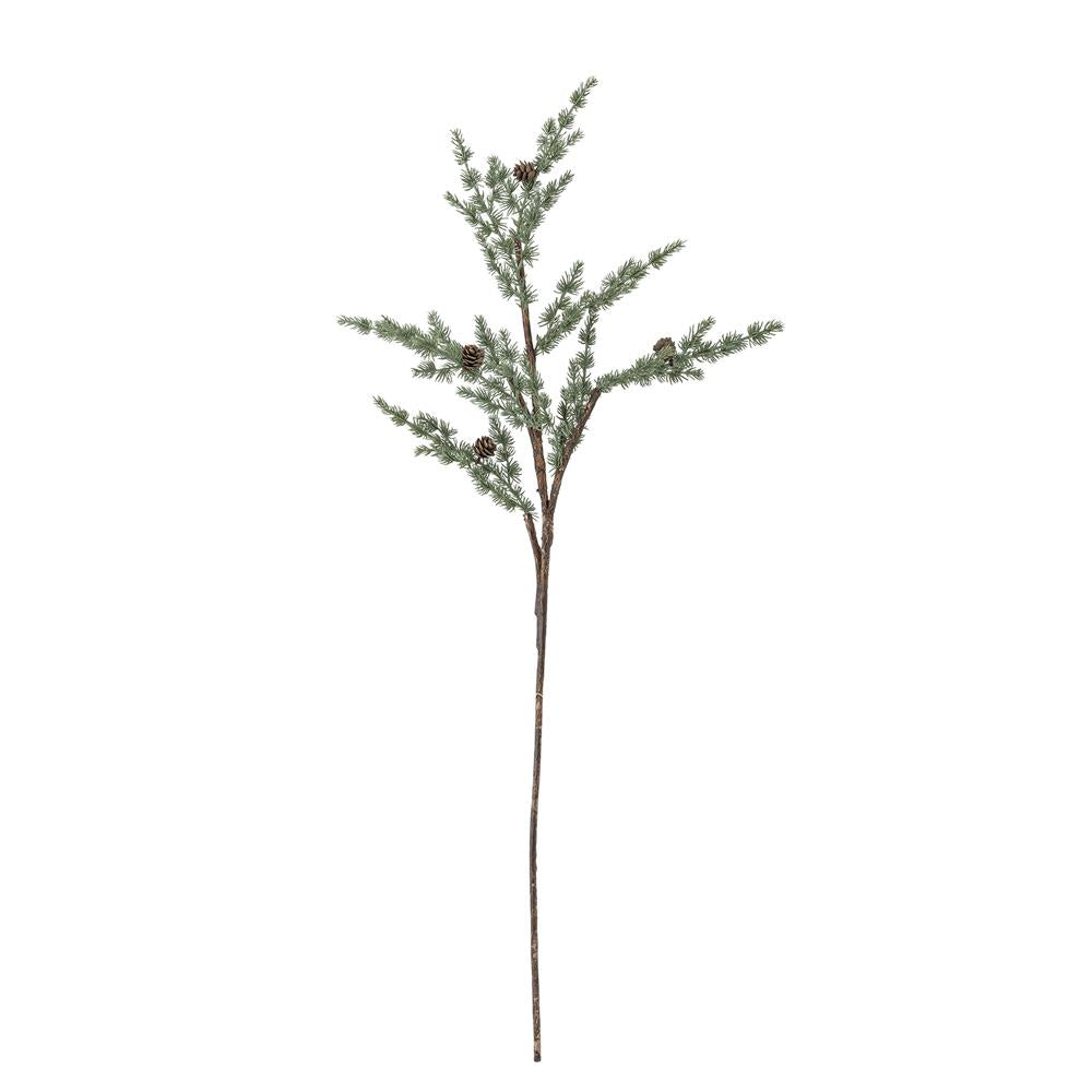 Bloomingville Pine Tannenzweig künstlich, Grün, 91 cm Weihnachtszweig mit Zapfen