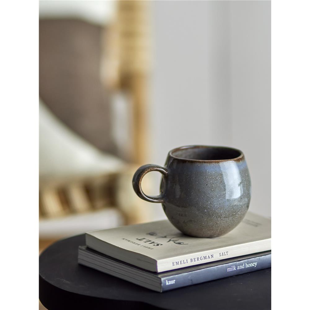 Bloomingville Sandrine Tasse, Grau, 275ml, Steingut, dänisches Design
