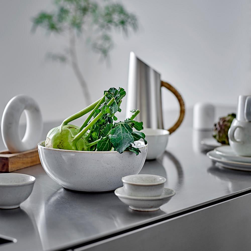 Bloomingville Addison Schale Weiß Steingut 60 ml skandinavisch