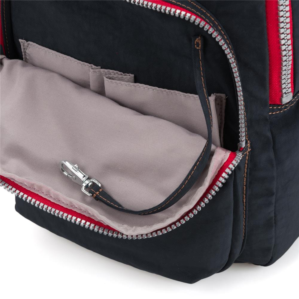 Kipling SEOUL L, Großer Schulrucksack mit 15-Zoll-Laptopfach, 27L, True Navy Combo (blau)