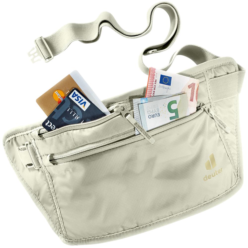 deuter Security Money Belt II, Reiseaccessoires, bone (beige), Bauchtasche, Gürteltasche