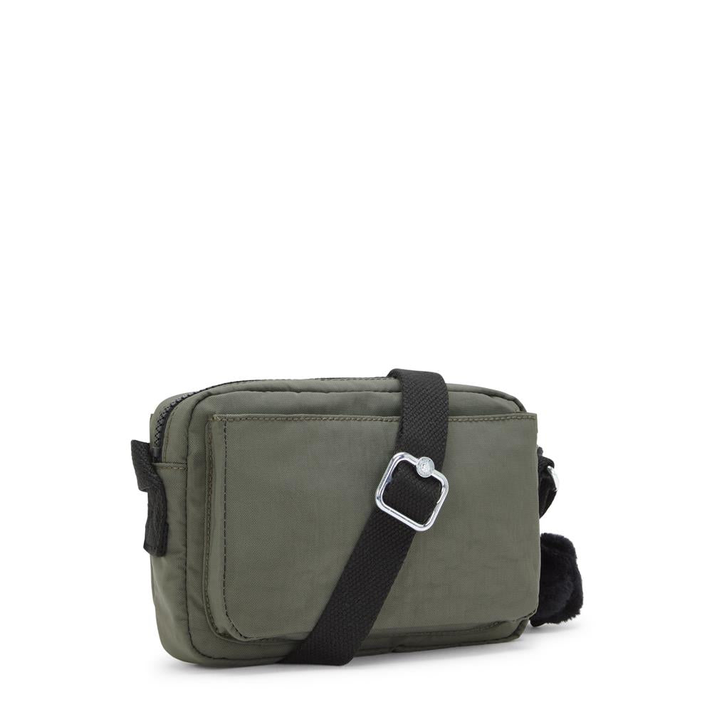 Kipling ABANU S, Kleine Umhängetasche, Green Moss (grün), Schultertasche mit verstellbarem Schultergurt