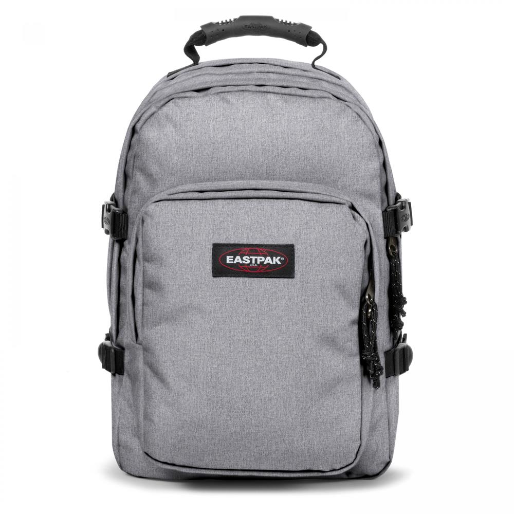Eastpak PROVIDER, Großer Rucksack, Sunday Grey (grau), 33L, mit Flaschenhalter und Laptopfach