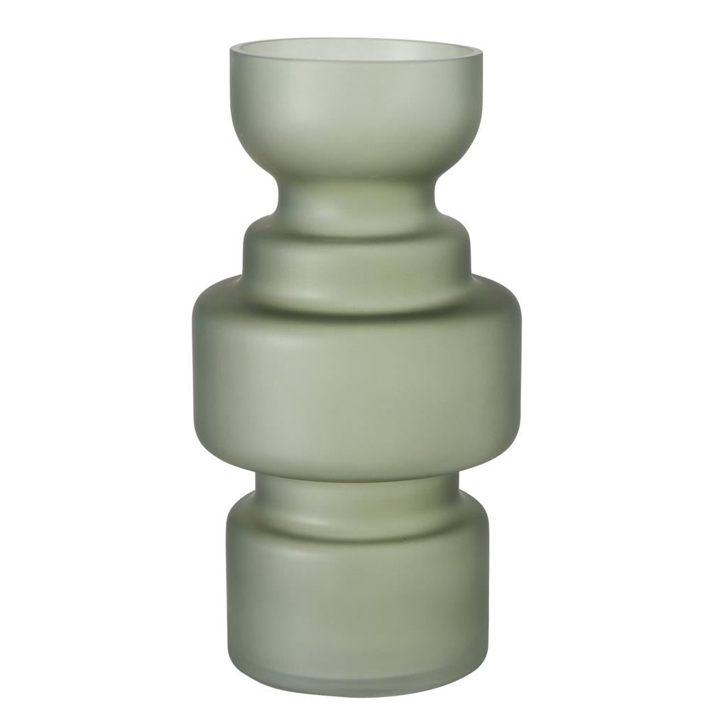 BOLTZE Vase Bodena in Grün Matt 30x16 cm aus Glas