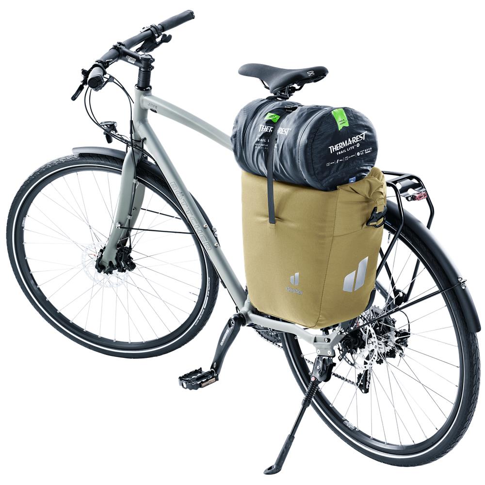 deuter Valbona 20+5, Fahrradtasche, desert (beige), 25L, Hinterradtasche