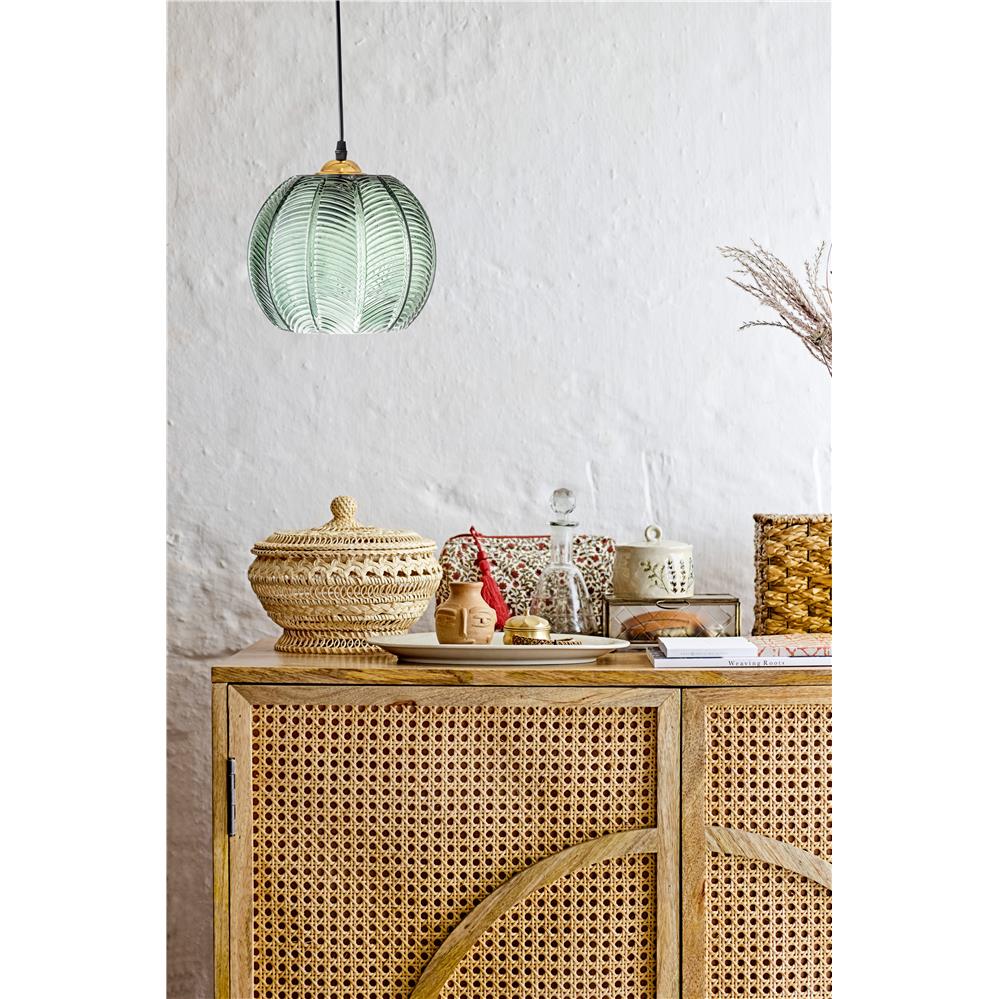 Bloomingville Adar Pendellampe grün Ø22cm Glas Pendelleuchte Hängelampe Hängeleuchte dänisches Design
