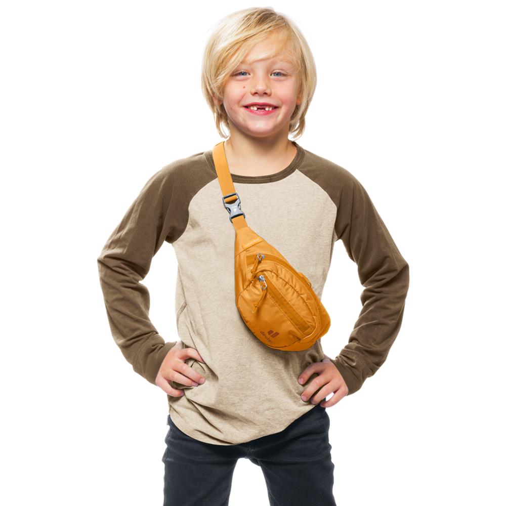 deuter Junior Belt, Bauchtasche, amber (gelb), 1L, Hüfttasche, Gürteltasche für Kinder