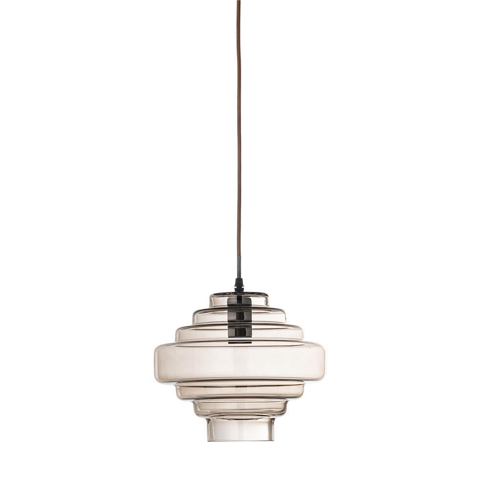 Bloomingville Ilua Hängeleuchte Braun Glas Mediterran 27cm