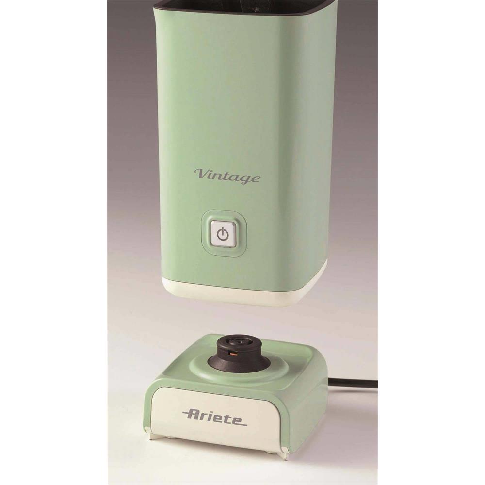 Ariete Vintage Milchaufschäumer, Grün, Elektrischer Milchschäumer, 250ml, 500W, Retro-Stil