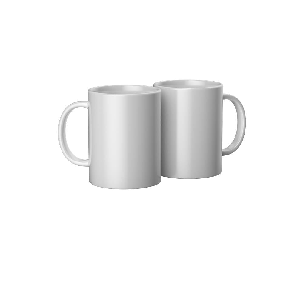 Cricut Tassen aus Keramik in Weiß Blank im 2er Set 440ml, Rohling für Mug Press
