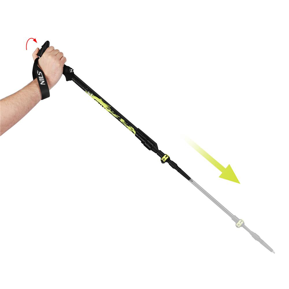 Trekkingstöcke Aluminium 7075 Automatik Wanderstöcke | NILS TK8608
